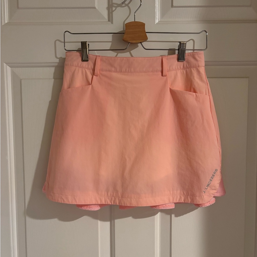 J.Lindeberg Peach-Pink Athletic Skort